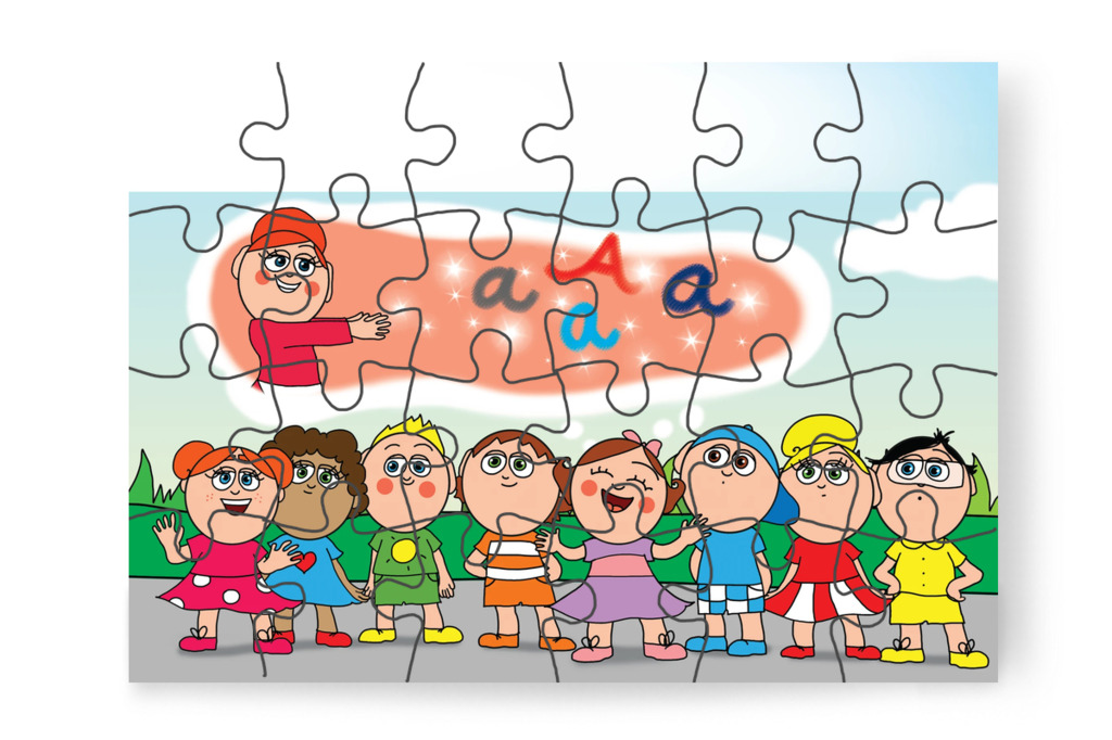 Klára segítséget javasol – Ádám és a házi feladat puzzle, 24 darab [TC39-25-P24]