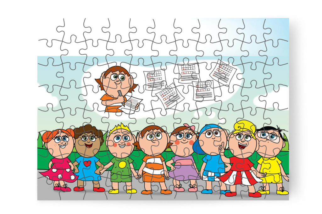 Kata gyakorlási tervet ad – Ádám és a házi feladat puzzle, 88 darab [TC39-26-P88]