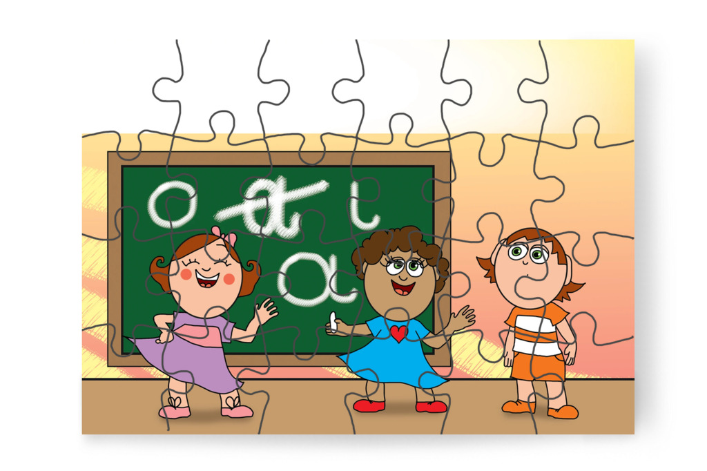 Ádám megfogadja a lányok tanácsait – Ádám és a házi feladat puzzle, 24 darab [TC39-28-P24]