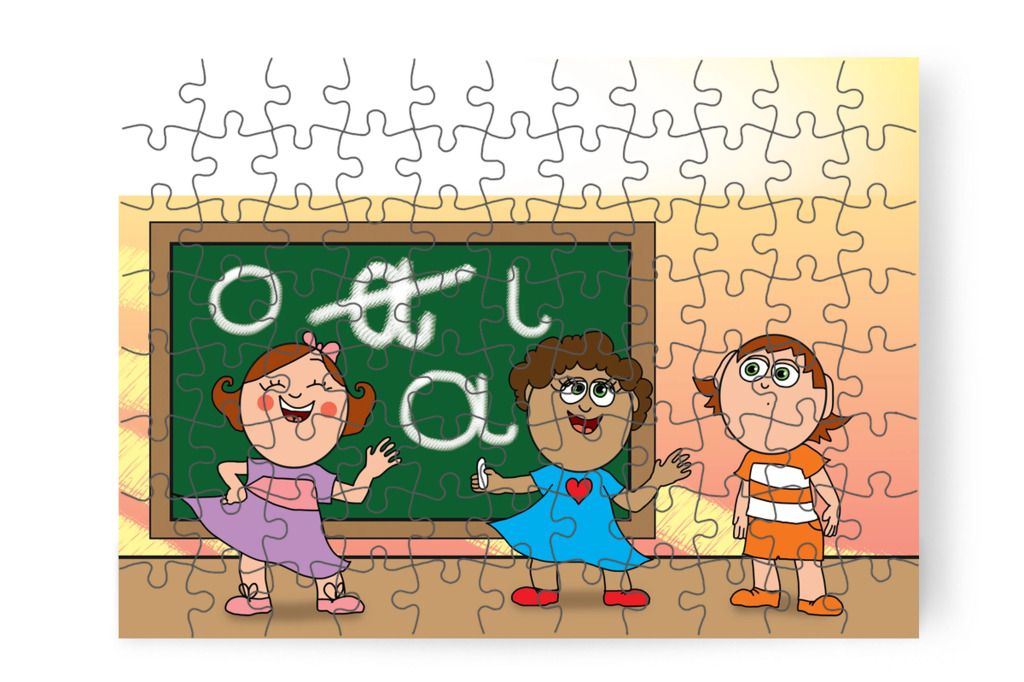Ádám megfogadja a lányok tanácsait – Ádám és a házi feladat puzzle, 88 darab [TC39-28-P88]
