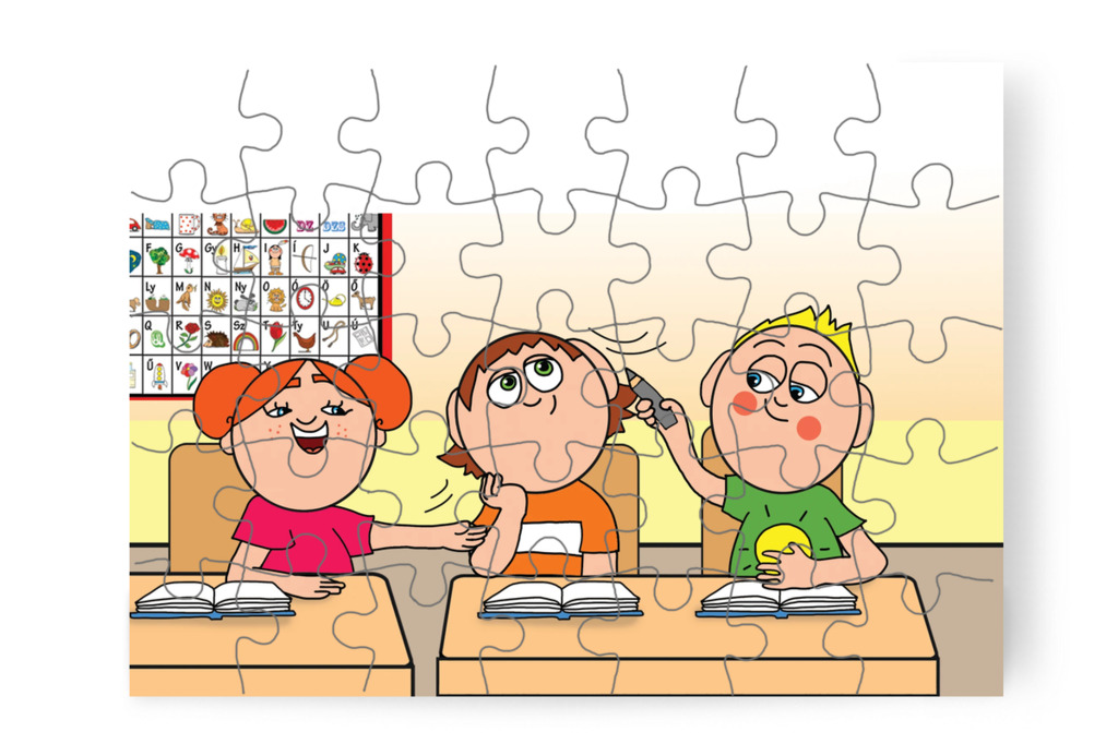 A barátok segítenek Ádámnak figyelni – Ádám és a házi feladat puzzle, 35 darab [TC39-31-P35]