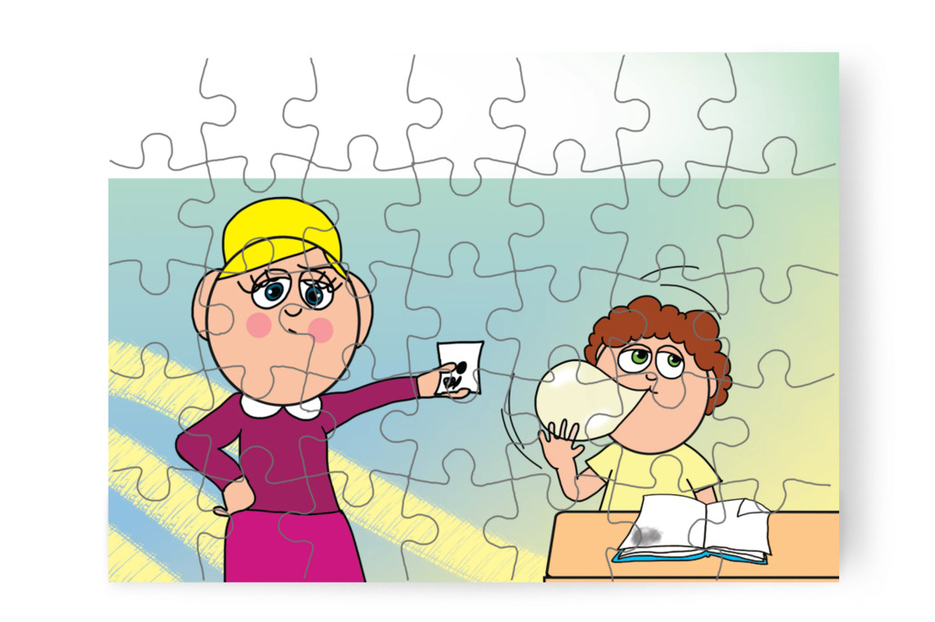 Fekete pont jár a rendetlen felszerelésért – Márky és a fekete pont puzzle, 35 darab [TC40-04-P35]