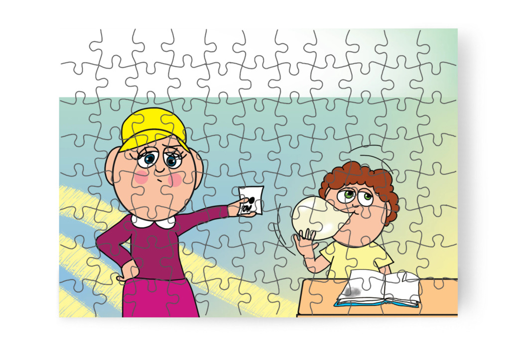 Fekete pont jár a rendetlen felszerelésért – Márky és a fekete pont puzzle, 88 darab [TC40-04-P88]