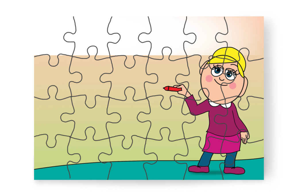 Öt kis pontból nagy pont lesz a naplóban – Márky és a fekete pont puzzle, 24 darab [TC40-06-P24]