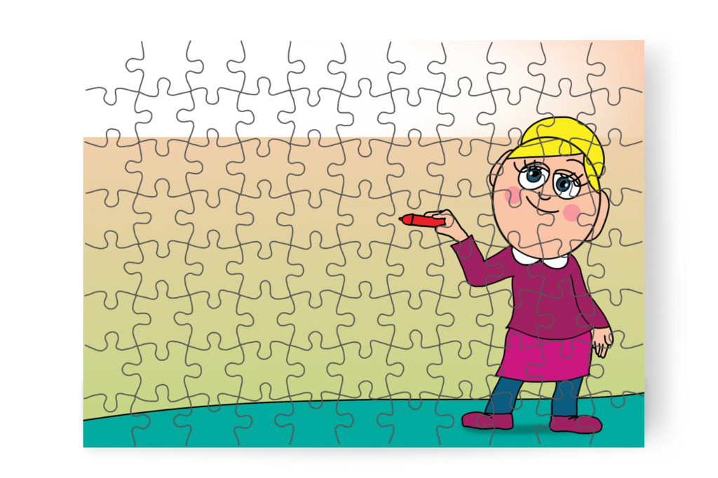 Öt kis pontból nagy pont lesz a naplóban – Márky és a fekete pont puzzle, 88 darab [TC40-06-P88]