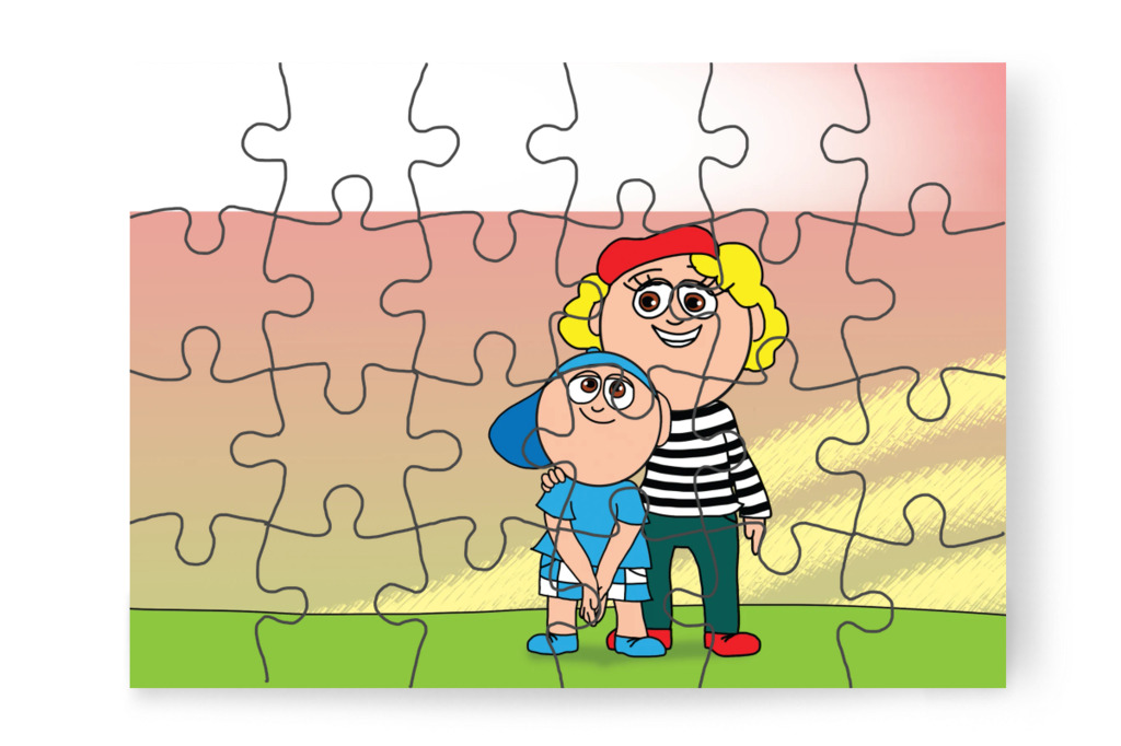 Márky is szeretne öt piros pontot – Márky és a fekete pont puzzle, 24 darab [TC40-07-P24]