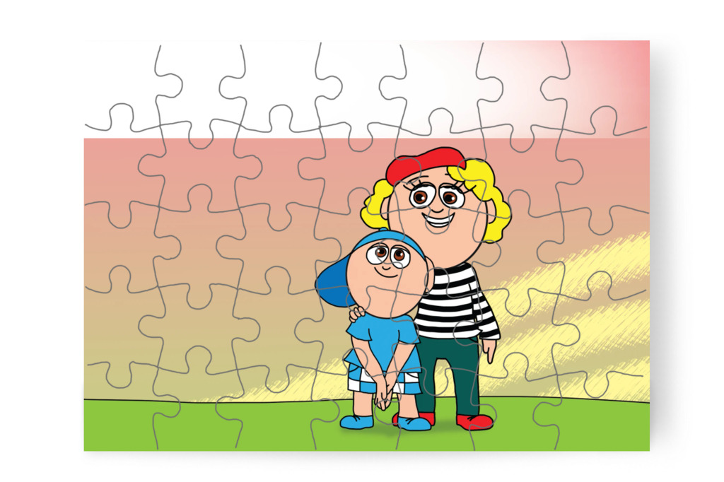 Márky is szeretne öt piros pontot – Márky és a fekete pont puzzle, 35 darab [TC40-07-P35]