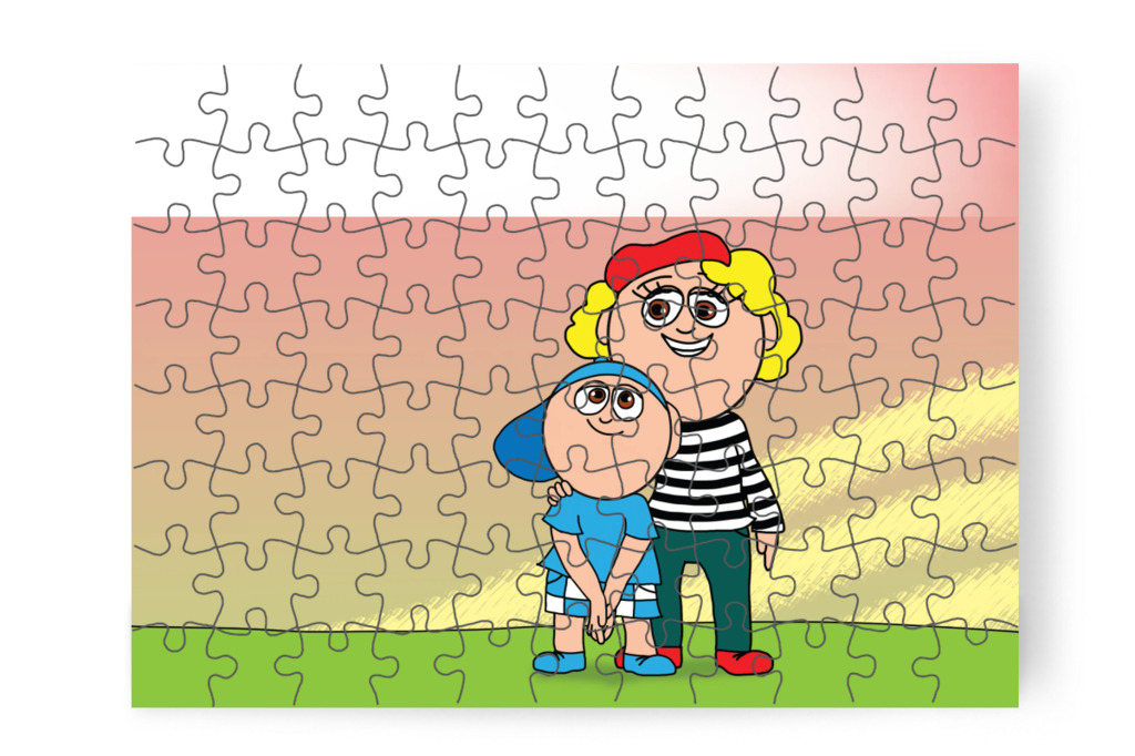 Márky is szeretne öt piros pontot – Márky és a fekete pont puzzle, 88 darab [TC40-07-P88]