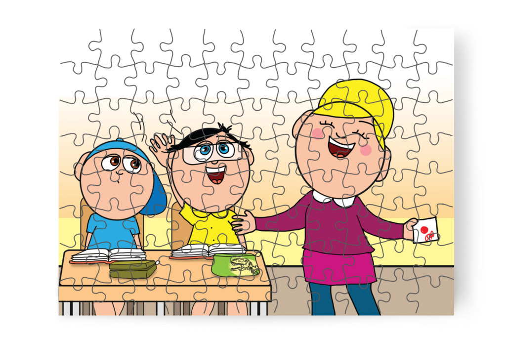 Tamás mindig hamarabb jelentkezik – Márky és a fekete pont puzzle, 88 darab [TC40-08-P88]