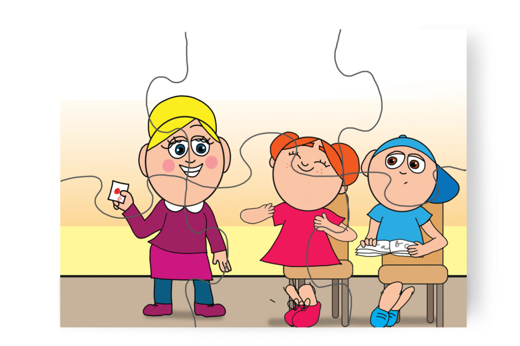 Klára szebben ír Márkynál – Márky és a fekete pont puzzle, 6 darab [TC40-09-P06]