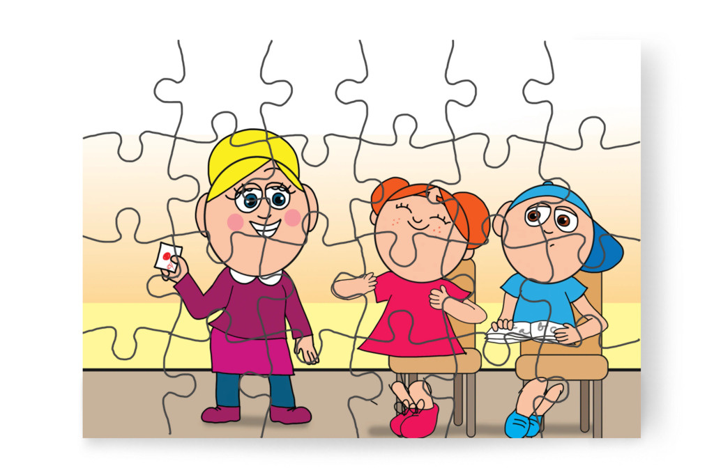 Klára szebben ír Márkynál – Márky és a fekete pont puzzle, 24 darab [TC40-09-P24]