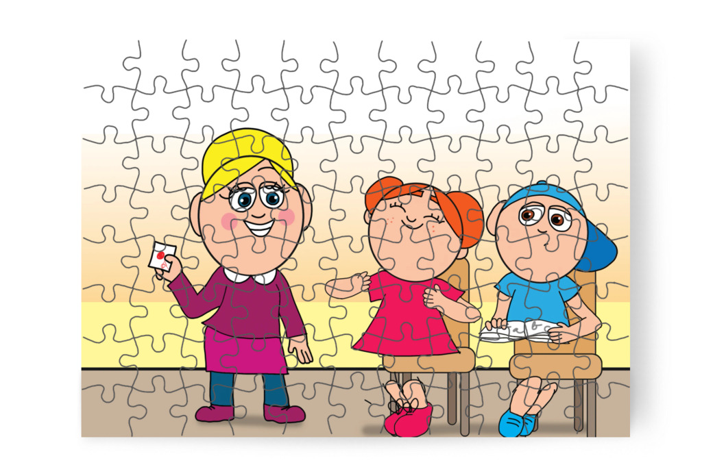 Klára szebben ír Márkynál – Márky és a fekete pont puzzle, 88 darab [TC40-09-P88]