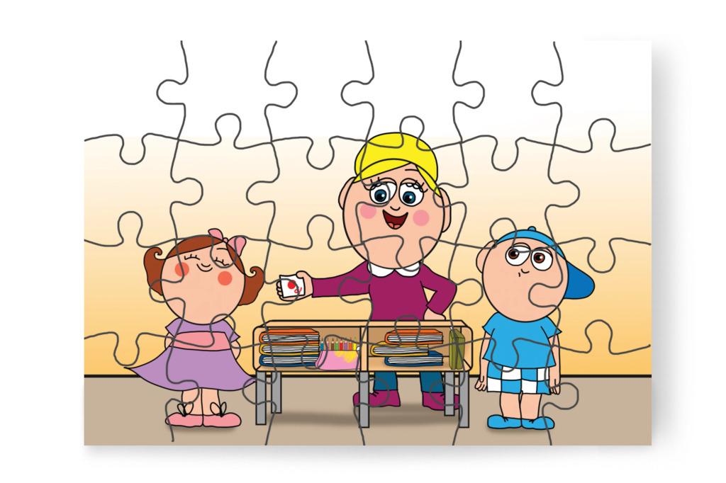Natali rendesebb padot tart – Márky és a fekete pont puzzle, 24 darab [TC40-10-P24]