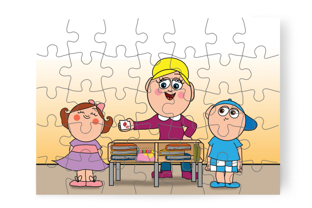 Natali rendesebb padot tart – Márky és a fekete pont puzzle, 35 darab [TC40-10-P35]