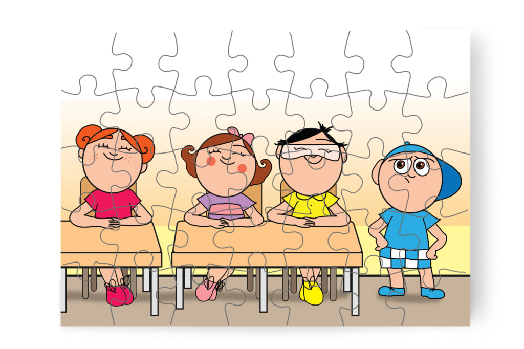 Márky elkeseredik és tervet sző – Márky és a fekete pont puzzle, 35 darab [TC40-11-P35]