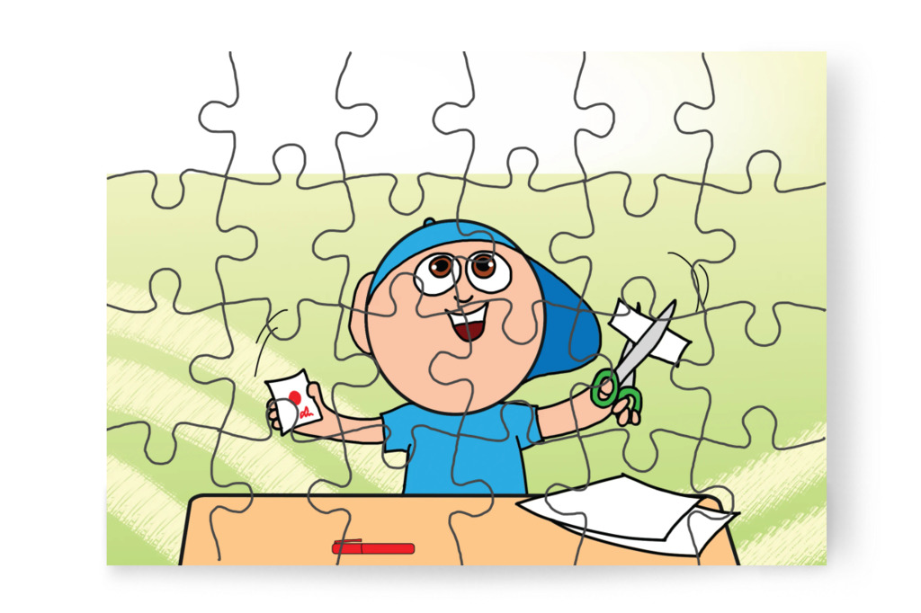 Márky még négy hamis pontot készít – Márky és a fekete pont puzzle, 24 darab [TC40-13-P24]