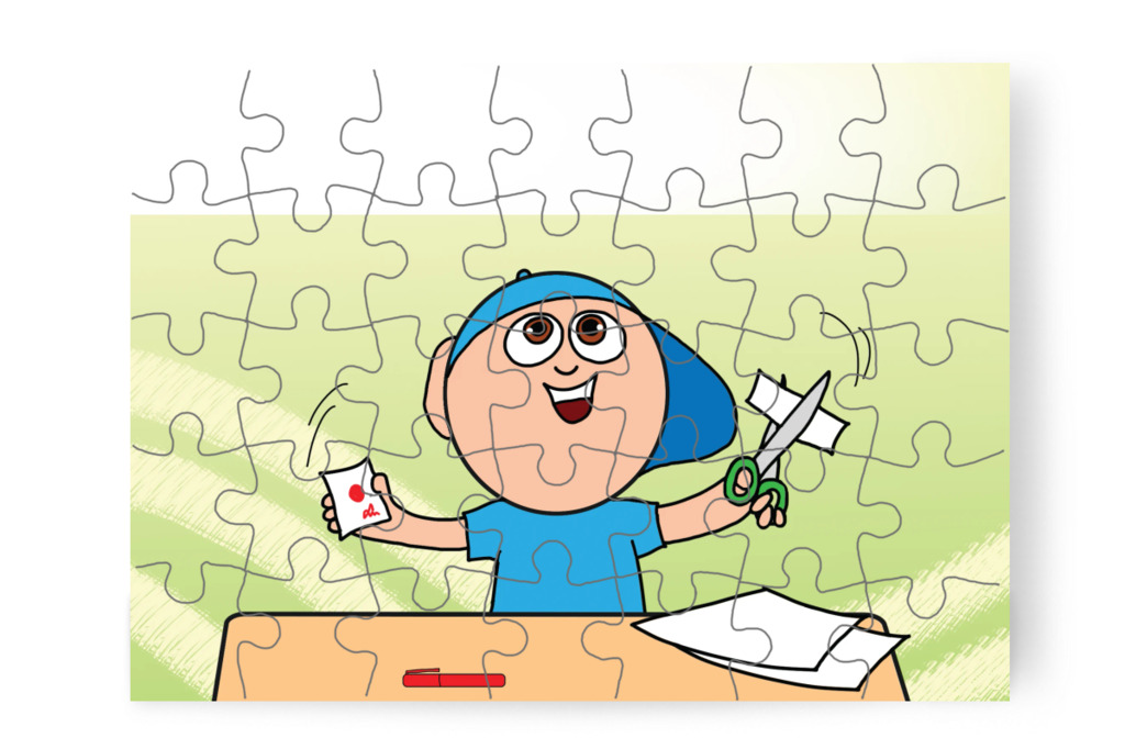 Márky még négy hamis pontot készít – Márky és a fekete pont puzzle, 35 darab [TC40-13-P35]