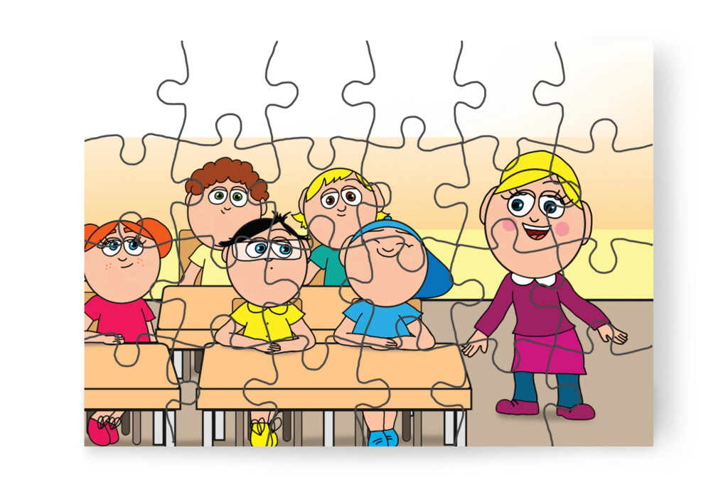 A hamis piros pontok a padra kerülnek – Márky és a fekete pont puzzle, 24 darab [TC40-14-P24]
