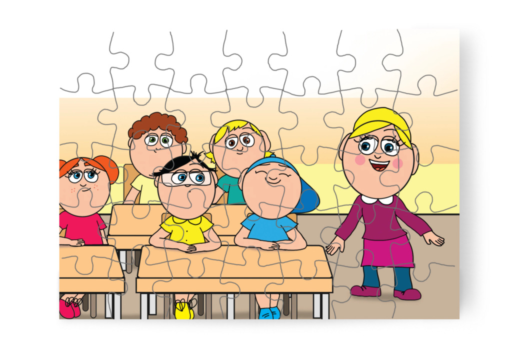 A hamis piros pontok a padra kerülnek – Márky és a fekete pont puzzle, 35 darab [TC40-14-P35]