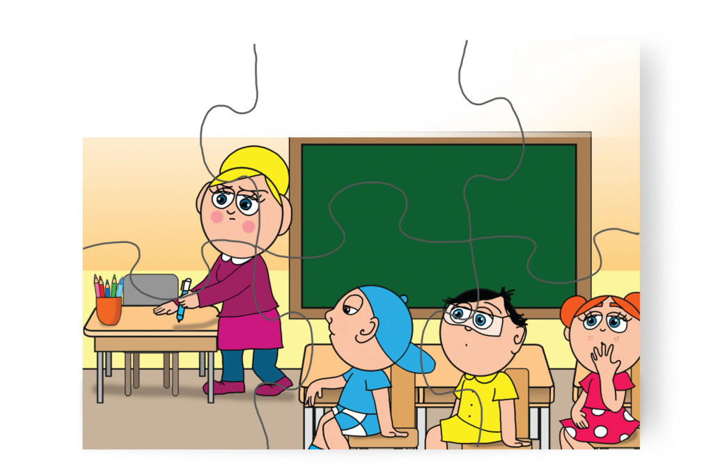 Nagy fekete pont kerül a naplóba – Márky és a fekete pont puzzle, 6 darab [TC40-16-P06]