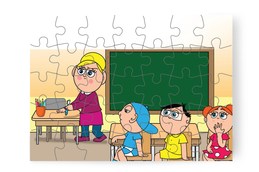 Nagy fekete pont kerül a naplóba – Márky és a fekete pont puzzle, 35 darab [TC40-16-P35]