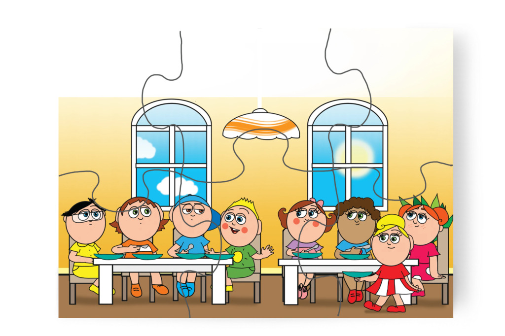 A többiek kérdőre vonják Márkyt – Márky és a fekete pont puzzle, 6 darab [TC40-18-P06]