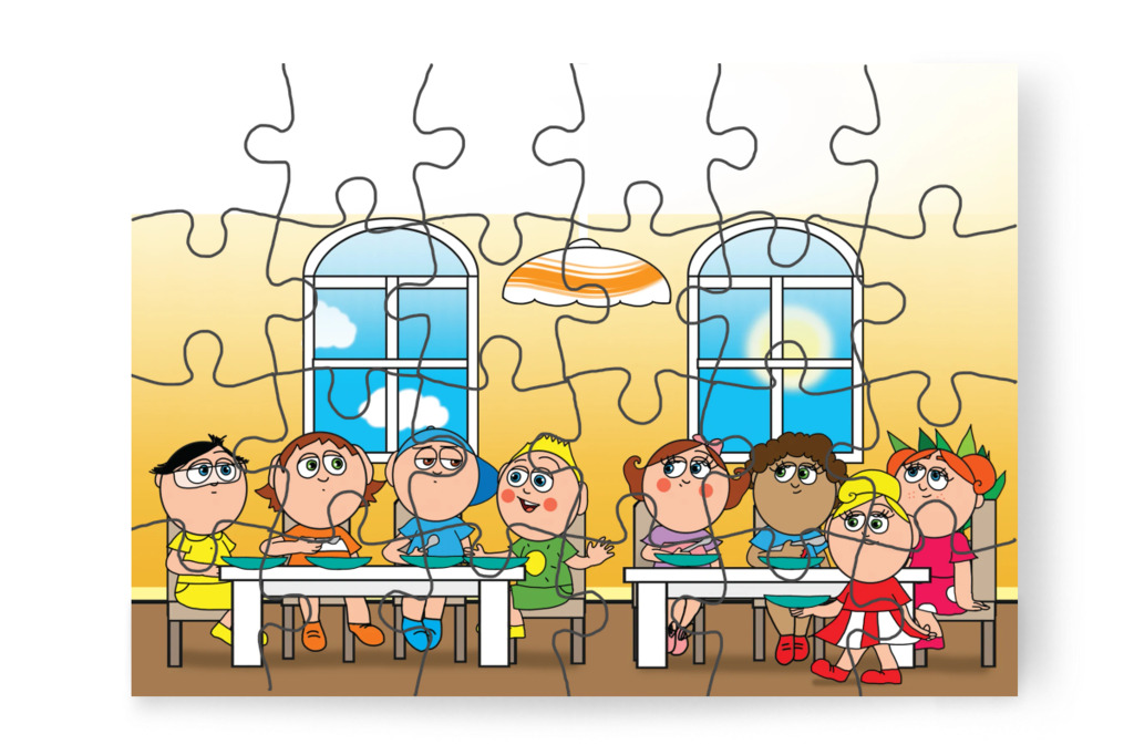 A többiek kérdőre vonják Márkyt – Márky és a fekete pont puzzle, 24 darab [TC40-18-P24]