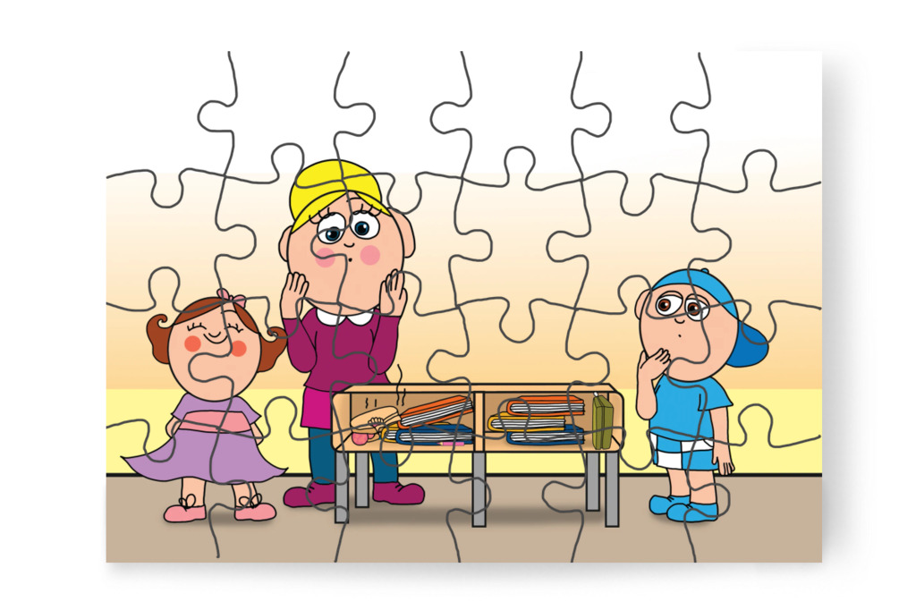 Natali rendetlenséggel segít Márkynak – Márky és a fekete pont puzzle, 24 darab [TC40-25-P24]