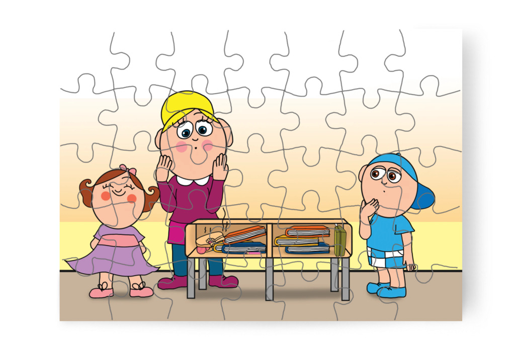 Natali rendetlenséggel segít Márkynak – Márky és a fekete pont puzzle, 35 darab [TC40-25-P35]