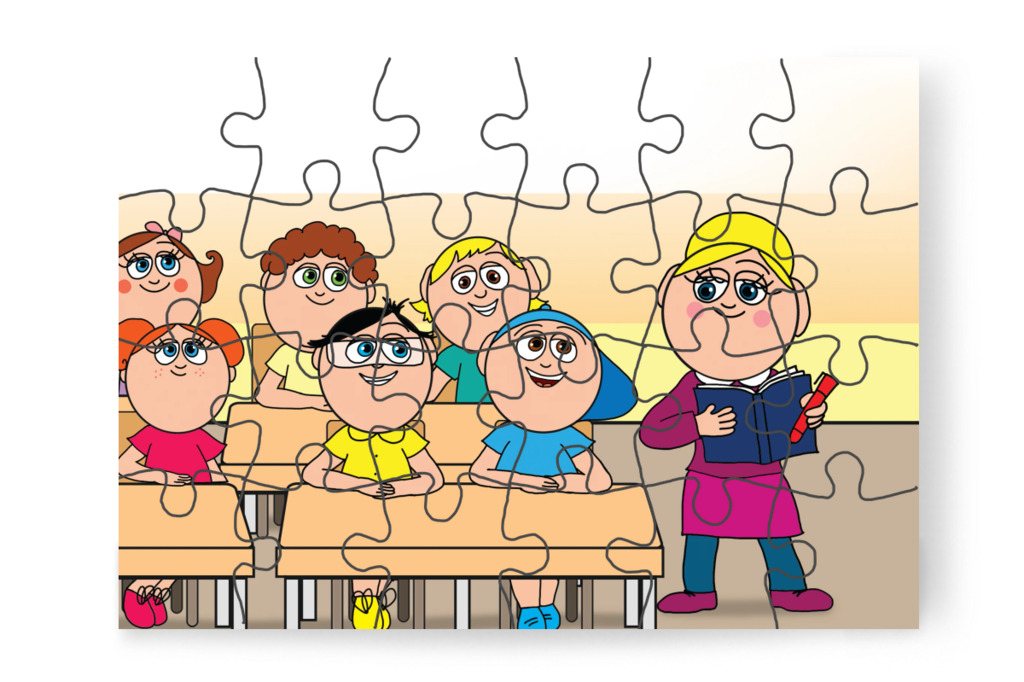 Márky összegyűjt öt piros pontot – Márky és a fekete pont puzzle, 24 darab [TC40-26-P24]