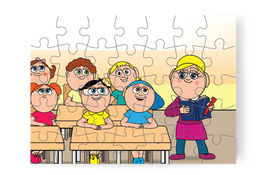Márky összegyűjt öt piros pontot – Márky és a fekete pont puzzle, 35 darab [TC40-26-P35]