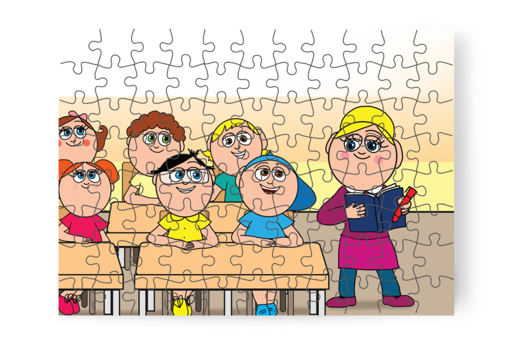 Márky összegyűjt öt piros pontot – Márky és a fekete pont puzzle, 88 darab [TC40-26-P88]