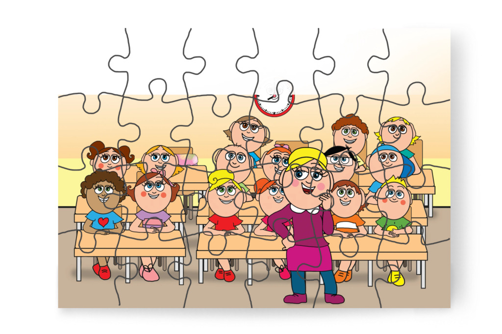 Nelli néni büszke az osztályra – Márky és a fekete pont puzzle, 24 darab [TC40-28-P24]
