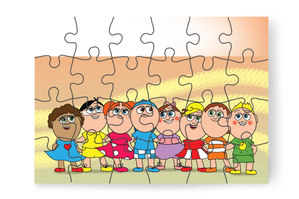 A legjobbak segítenek a gyengébbeknek – Márky és a fekete pont puzzle, 24 darab [TC40-30-P24]