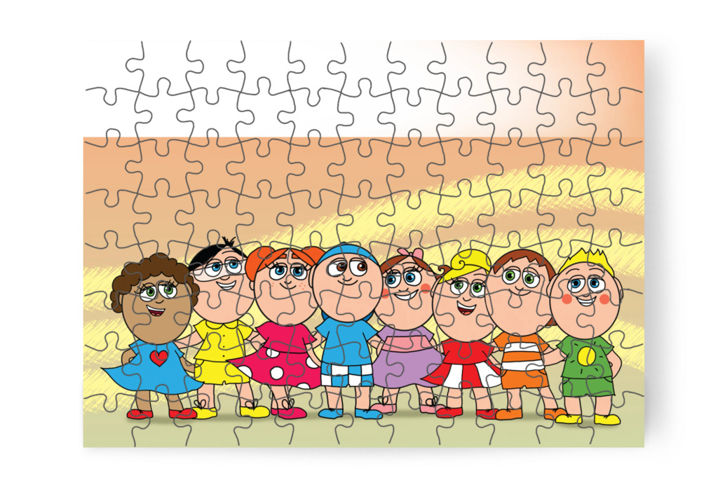 A legjobbak segítenek a gyengébbeknek – Márky és a fekete pont puzzle, 88 darab [TC40-30-P88]