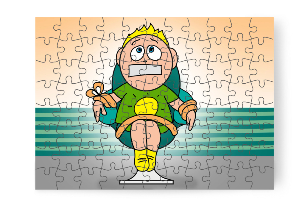 A fodrász félti Patrikot – Patrik és a hajvágás puzzle, 88 darab [TC44-13-P88]