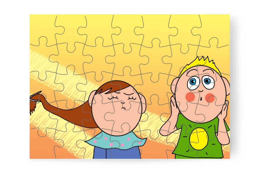 Patrik megsajnálja a kislányt – Patrik és a hajvágás puzzle, 35 darab [TC44-31-P35]