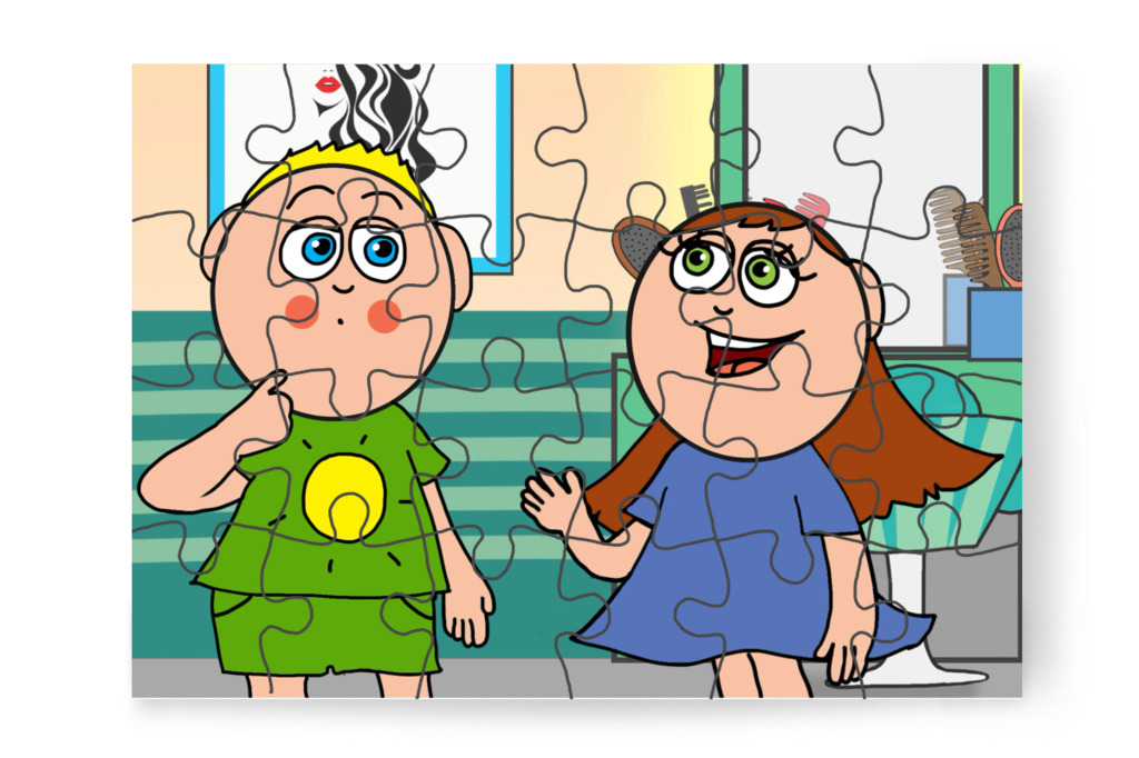 A kislánynak semmi baja – Patrik és a hajvágás puzzle, 24 darab [TC44-37-P24]