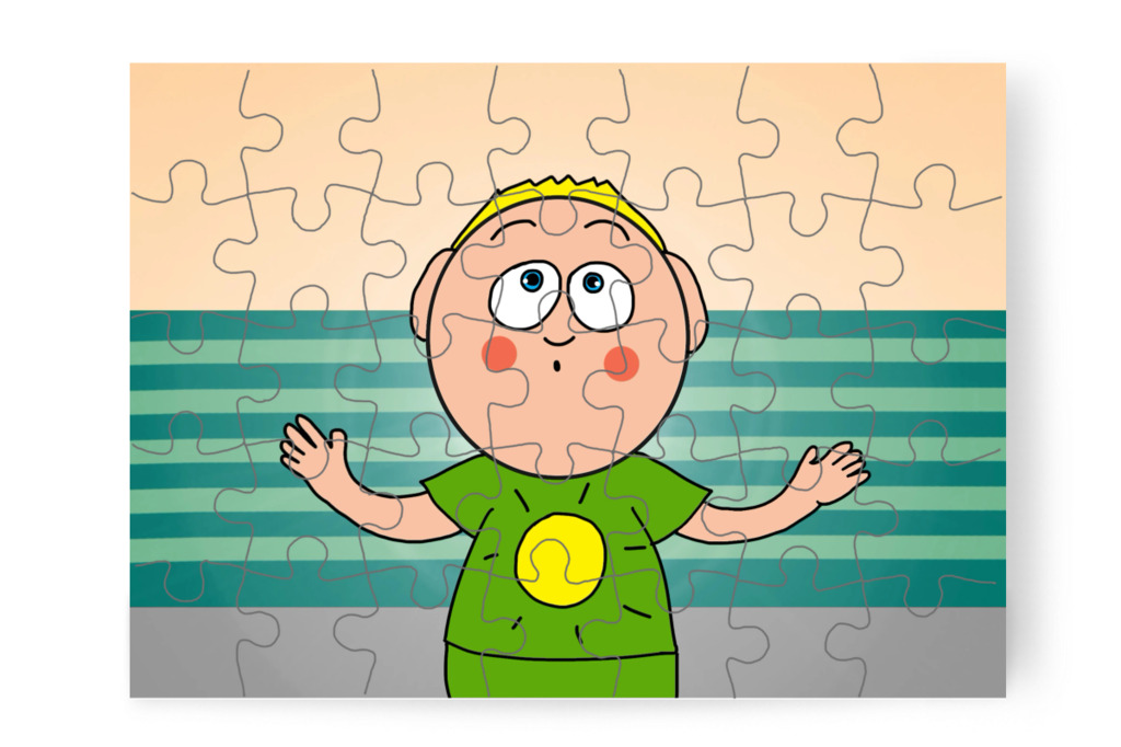 Patrik megtudja, ki a kislány anyukája – Patrik és a hajvágás puzzle, 35 darab [TC44-40-P35]