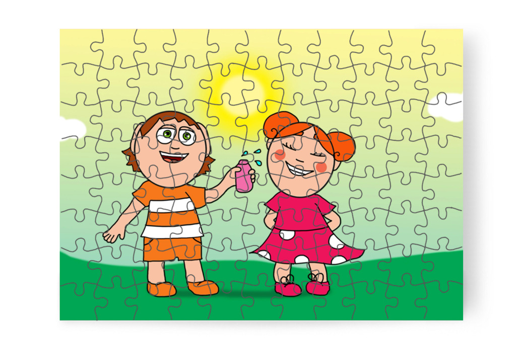 Locsolkodás és tojásfestés – Klára és a húsvéti tojások puzzle, 88 darab [TC45-08-P88]