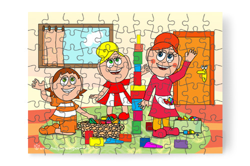 88 db - os puzzle: Építs velünk!