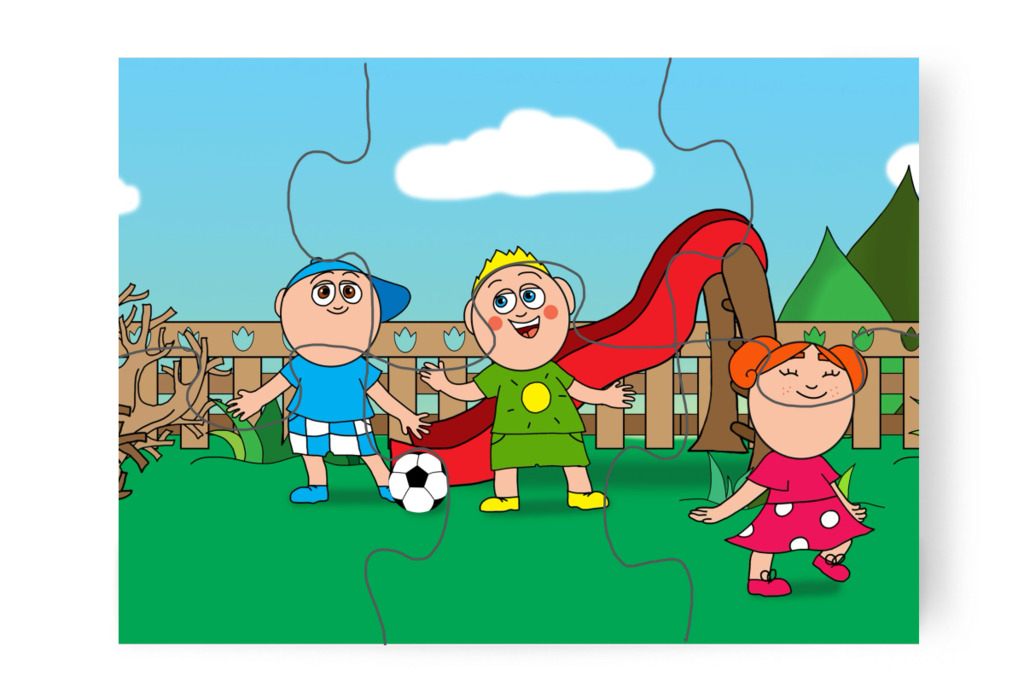 Klára visszamegy a mosdóba – Klára és a húsvéti tojások puzzle, 6 darab [TC45-29-P06]