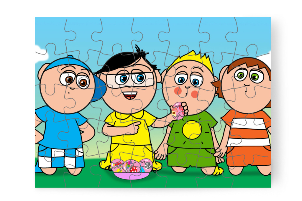 Tamás felismeri a rajzokat – Klára és a húsvéti tojások puzzle, 35 darab [TC45-36-P35]