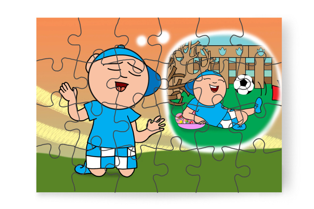 Márky bevallja a balesetet – Klára és a húsvéti tojások puzzle, 24 darab [TC45-38-P24]