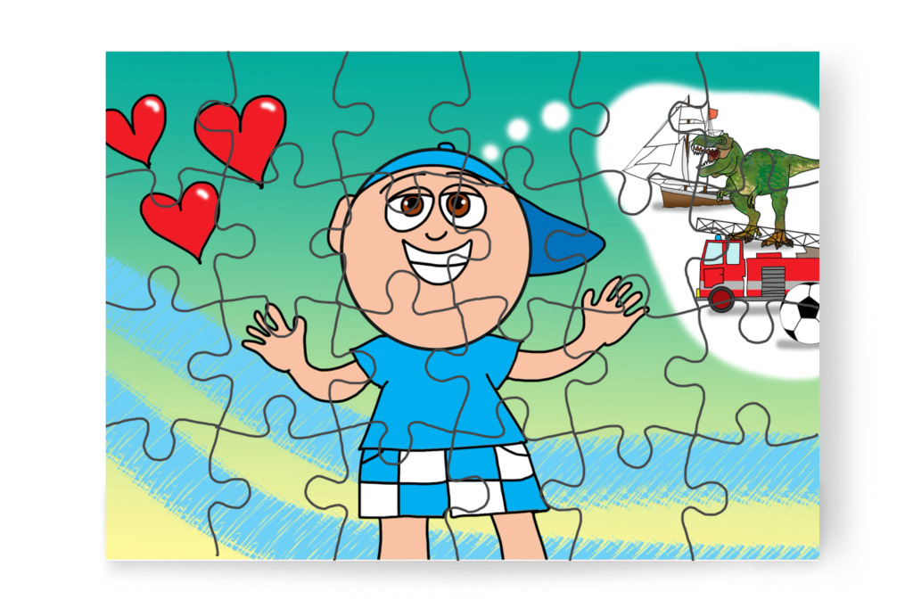 Márky szeret játékboltba menni – Márky elveszik a plázában puzzle, 24 darab [TC46-01-P24]