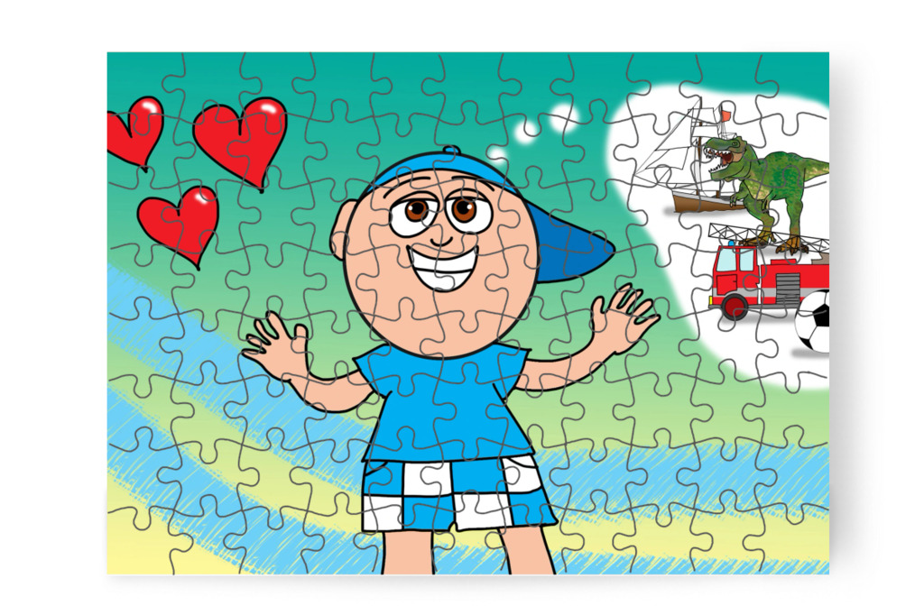 Márky szeret játékboltba menni – Márky elveszik a plázában puzzle, 88 darab [TC46-01-P88]