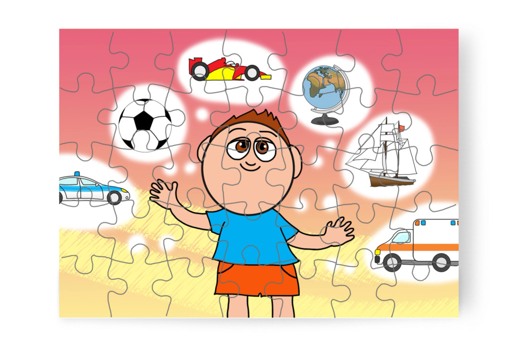 Marci ajándékot választhat – Márky elveszik a plázában puzzle, 35 darab [TC46-04-P35]