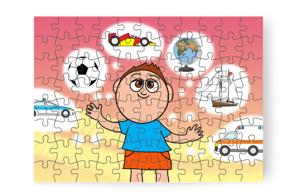 Marci ajándékot választhat – Márky elveszik a plázában puzzle, 88 darab [TC46-04-P88]