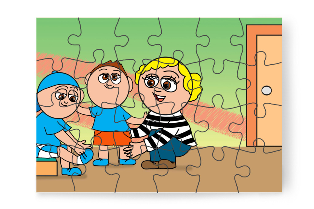 Elindulnak a plázába – Márky elveszik a plázában puzzle, 24 darab [TC46-05-P24]