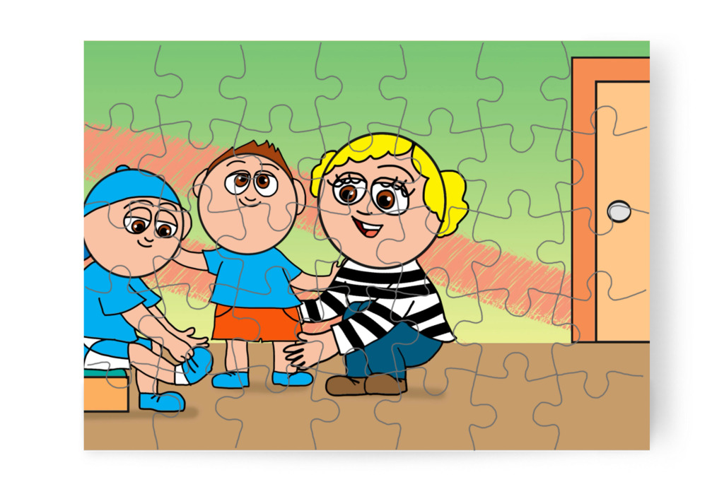 Elindulnak a plázába – Márky elveszik a plázában puzzle, 35 darab [TC46-05-P35]